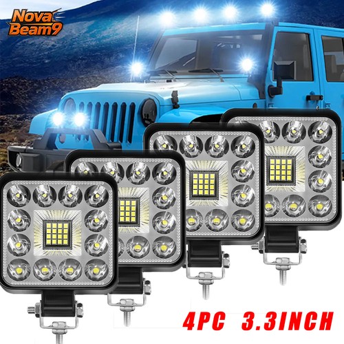 4pc inch 120w square led - 4pc,