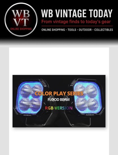 Auxbeam pair rgb led work - auxbeam,